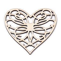 Unfinished Natural Poplar Wood Filigree Joiners Links&nbsp;WOOD-TAC0012-13