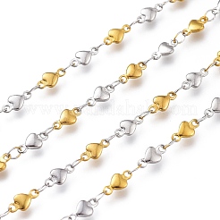 304 Stainless Steel Heart Link Chains&nbsp;CHS-M003-11