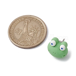 Frog Resin Cabochon Map Pins&nbsp;AJEW-TB00011-02