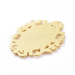 Alloy Pendant Cabochon Settings&nbsp;PALLOY-E577-31G