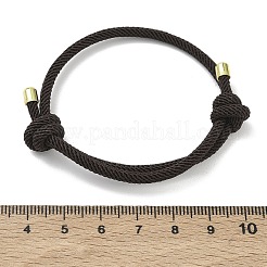 Adjustable Nylon Round Milan Cord Slider Bracelet Making&nbsp;FB-H001-01G-09