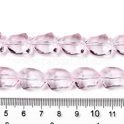 電気メッキガラスビーズセット  多面カット  石  ピンク  15.5~16x12x9mm  穴：1.4mm  約39~40個/連  22.99~24.65インチ（58.4~62.6cm）&nbsp;EGLA-N012-05F