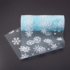 Snowflake Deco Mesh Ribbons&nbsp;OCOR-P010-G12