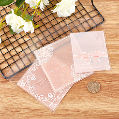 レクタングルセロハンのOPP袋  ミックスカラー  12.5~13.6x7.9~10.1cm  約95~100個/袋  3bags /セット&nbsp;OPC-CA0001-002