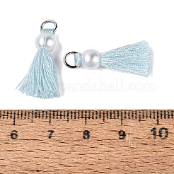 Polycotton(Polyester Cotton) Tassel Pendant Decorations&nbsp;FIND-T052-13M