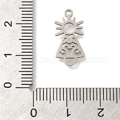 201 Stainless Steel Pendants&nbsp;STAS-R132-08P
