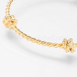Brass Twisted Cuff Bangle&nbsp;BJEW-P168-F06