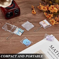 12 Sets Plastic CD Photo Frame Keychain Kits&nbsp;AJEW-DR0002-05