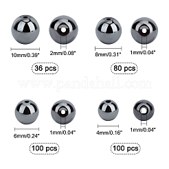 316Pcs Non-magnetic Synthetic Hematite Beads Strands&nbsp;G-PH0019-31