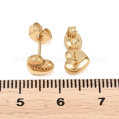 Valentine's Day 304 Stainless Steel Stud Earrings for Women&nbsp;EJEW-K329-01G