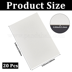 EVAシート フォームシート  長方形  ホワイト  230x150x1.2mm&nbsp;AJEW-WH20130-76A-02