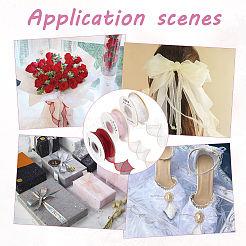 3 Rolls 3 Colors Organza Ribbons&nbsp;SRIB-FG0001-15