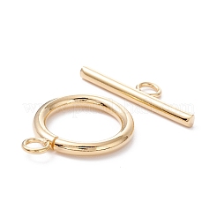304ステンレススチールトグル留め具  18KGP本金メッキ  リング：23x18x2.5mm  穴：3mm  バー：25x7.5x2.5mm  穴：3mm&nbsp;STAS-H380-03G-A