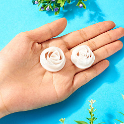 2 個のプラスチック金型  粘土カッター  クレイモデリングツール  ピアス作りに  花  ホワイト  2~2.85x1.2cm  1個/スタイル&nbsp;DIY-TA0001-09B