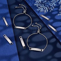 DIY Blank Rectangle Link Slider Bracelet Making Kit&nbsp;STAS-UN0039-30
