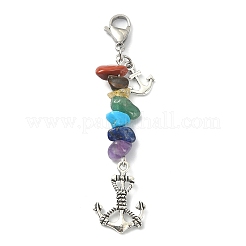 Anchor Tibetan Style Alloy Pendant Decorations&nbsp;HJEW-JM01225-01