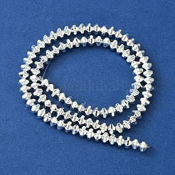 Electroplated Synthetic Non-Magnetic Hematite Beads Strands&nbsp;G-H020-G01-04