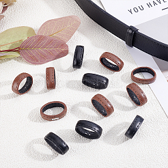 20個 2色レザーベルトループリング  ミックスカラー  30x24x10mm  内径：26.5x18.5mm  10個/カラー&nbsp;DIY-PH0036-53