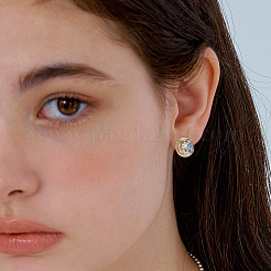 40Pcs 304 Stainless Steel Stud Earring Settings&nbsp;DIY-SP0007-46A
