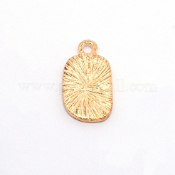アリーエナメルペンダント  DIYのイヤリング作り  神のコイン  ゴールドカラー  19x11x2mm  穴：2mm&nbsp;ENAM-WH0047-54G