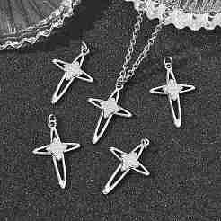 SHEGRACE Brass Clear Cubic Zirconia Pendants&nbsp;XGRQ3K133-560P