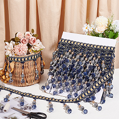 Curtain Plastic Beaded Fringe Trim&nbsp;OCOR-OC0001-49
