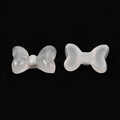プラスチックカボションネイル  女性のためのネイルアートの装飾アクセサリー  蝶結び  グレー  12x8.5x3.8mm&nbsp;MRMJ-I001-02D