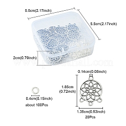 20Pcs Tibetan Style Alloy Chandelier Component Links&nbsp;FIND-YW0003-40