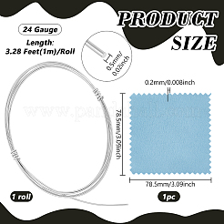 1M 925 Sterling Silver Wire&nbsp;STER-BC0003-01B-P