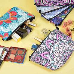 6Pcs 6 Colors Polyester Tarp Zip Cosmetic Pouches&nbsp;ABAG-SZ0001-25