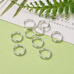 304ステンレススプリットリング  ダブルループ丸カン  銀  10x2mm  内径：8mm  単線：1mm&nbsp;STAS-P223-22S-06