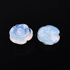 オパライト刻まれたビーズ  花バラ  8~10x12.5~13.5x13mm  穴：0.8~0.9mm&nbsp;G-Q601-40C