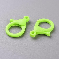 プラスチックカニカン  緑黄  35x24.5x6mm  穴：3mm&nbsp;KY-ZX004-01A-02