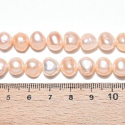 Natural Cultured Freshwater Pearl Beads Strands&nbsp;PEAR-N014-08H-02