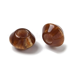 Opaque Resin European Saucer Beads&nbsp;RESI-F073-11B