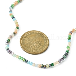 Glass Beaded Necklaces with 304 Stainless Steel Clasps&nbsp;NJEW-JN04363-01