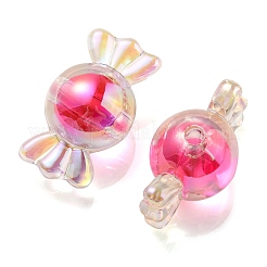 UV Plating Rainbow Iridescent Acrylic Beads&nbsp;PACR-E001-01E