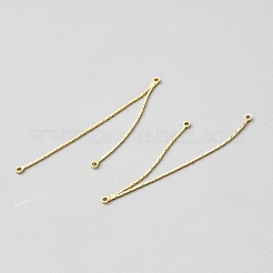 Brass Chain Chandelier Component Links&nbsp;KK-WH0100-026G
