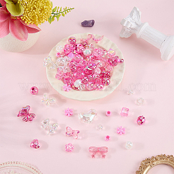 180G UV Plating Mixed Styles Acrylic Beads&nbsp;MACR-PA0001-88