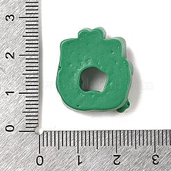 クリスマス ウサギ テーマ 不透明樹脂 デコデン カボション  クリスマスリース  22.5x20.5x8.5mm&nbsp;RESI-S397-02B