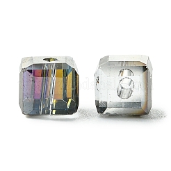 100Pcs Transparent Electroplate Glass Beads&nbsp;GLAA-K064-08A-HP01
