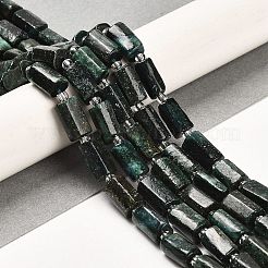 天然フクサイトビーズ連売り  シードビーズで  ファセット列  9~11x6~7.5x6~7.5mm  穴：1.2mm  約30個/連  15.16~15.55インチ（38.5~39.5cm）&nbsp;G-G068-A37-01