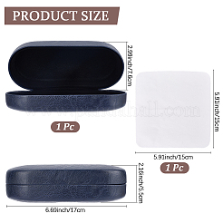 1Pc PU Leather Eyeglass Cases&nbsp;ABAG-CN0001-56A