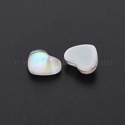 Translucent Electroplated Glass Cabochons&nbsp;X-EGLA-T026-002