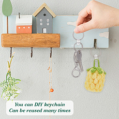 120Pcs Iron Split Key Rings&nbsp;KEYC-FG0001-18