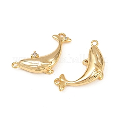 Ocean Theme Brass Micro Pave Cubic Zirconia Pendants&nbsp;KK-F902-08D-G