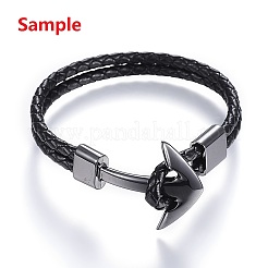 Non-Tarnish 304 Stainless Steel Leather Cord Clasps&nbsp;STAS-G144-10P