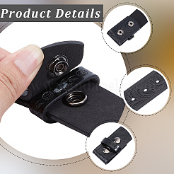 Imitation Leather Embossed Flower Waist Belly Belts for Men Women&nbsp;AJEW-WH20018-223A