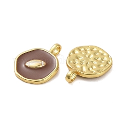 Rack Plating Brass Enamel Pendants&nbsp;KK-P261-03G