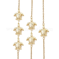 3Pcs 3 Styles Summer Beach 304 Stainless Steel Turtle Link Anklets for Women&nbsp;AJEW-AN00768